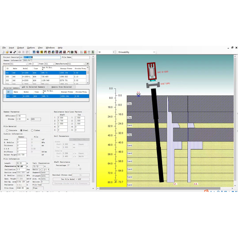 GRLWEAP 14 打桩模拟分析软件